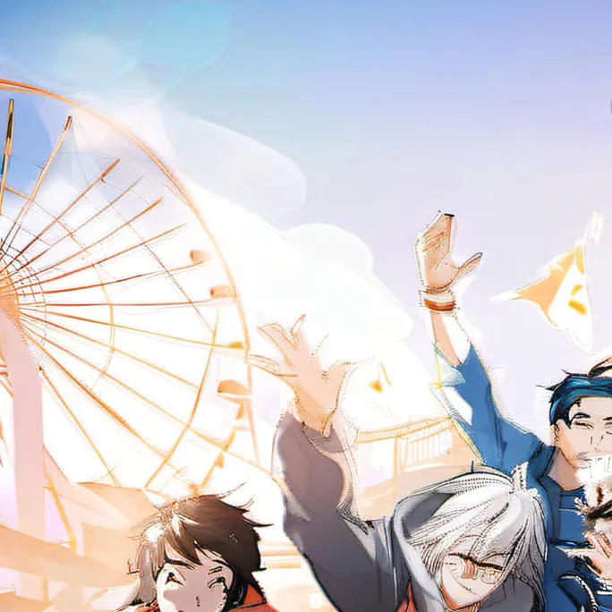 chat with ai character: MHA amusement park