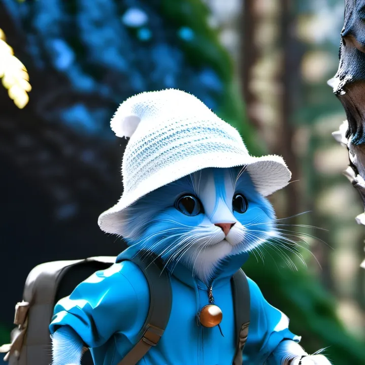 chat with ai character: Smurf Cat
