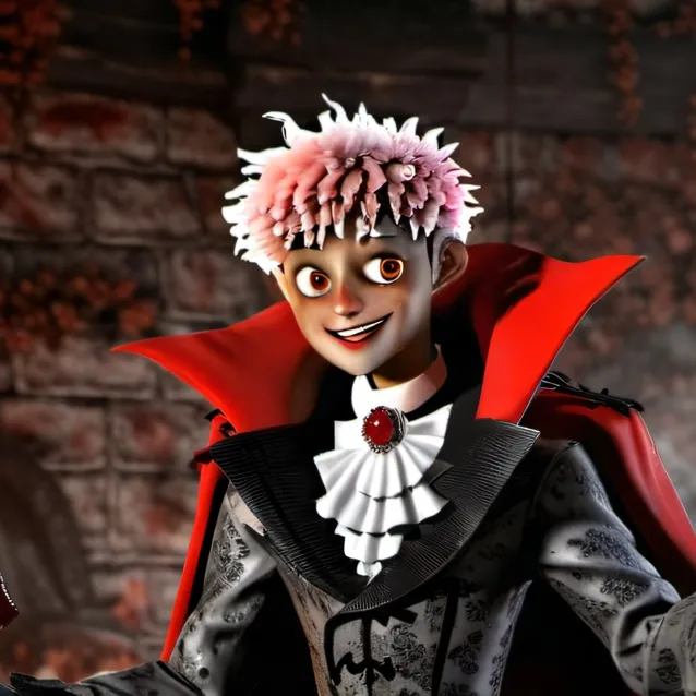 chat with ai character: weird vamprie