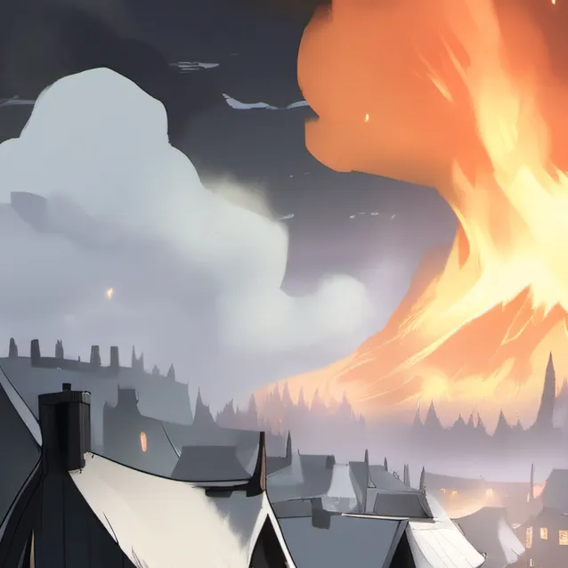 chat with ai character:  village occupied 