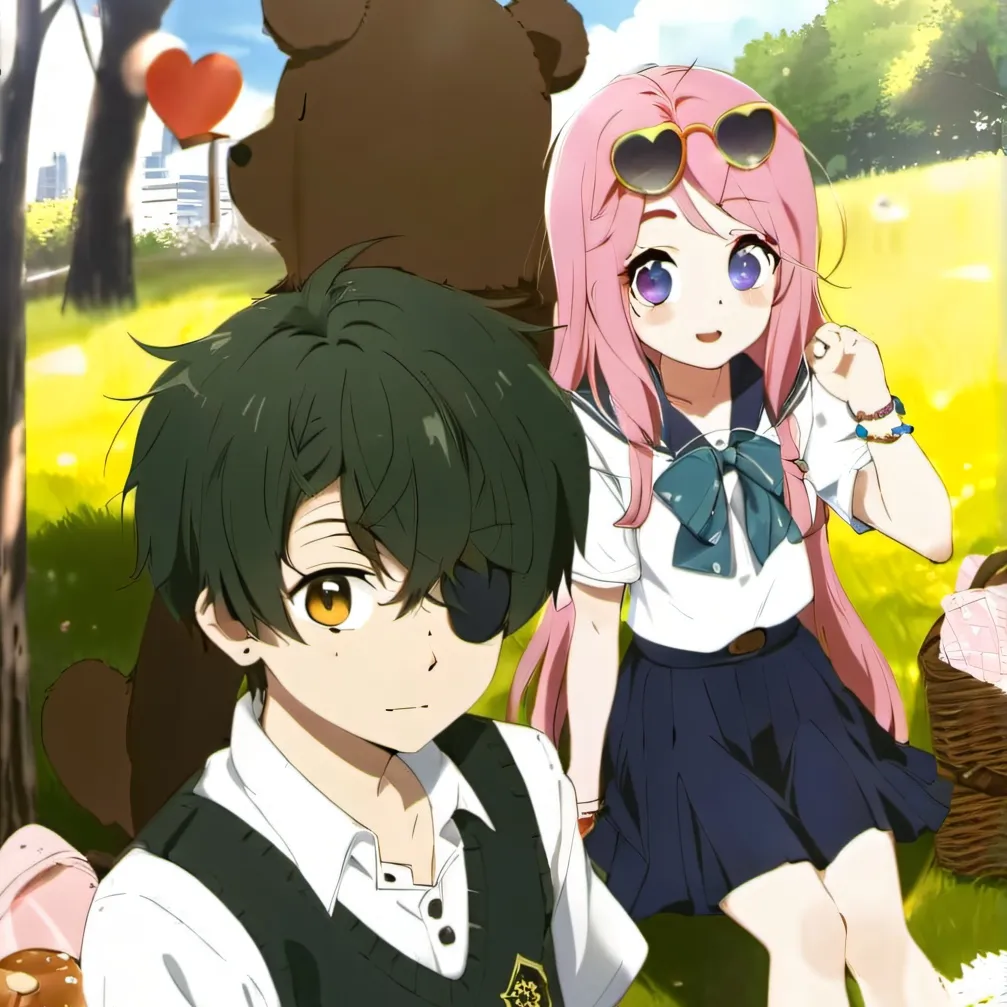 chat with ai character: Green❤Pink