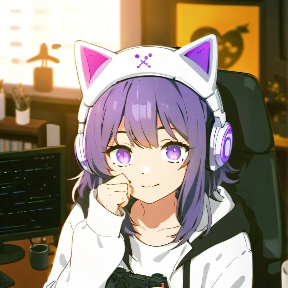 chat with ai character: Pastel Purple