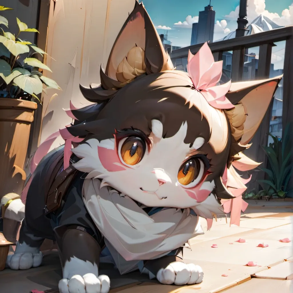 chat with ai character: ochaco but cat