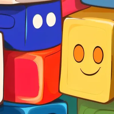 chat with ai character: Group of blocks