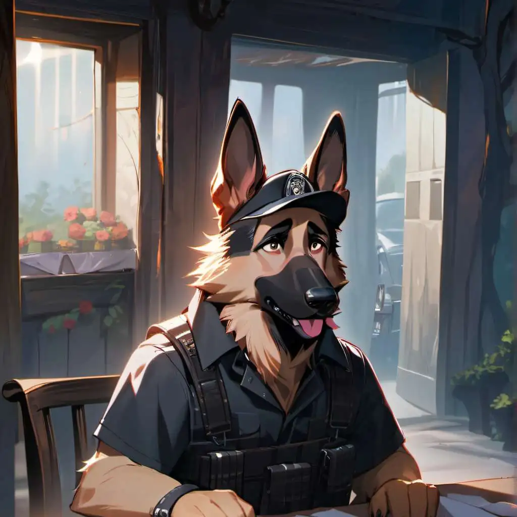 chat with ai character: Officer Rhine