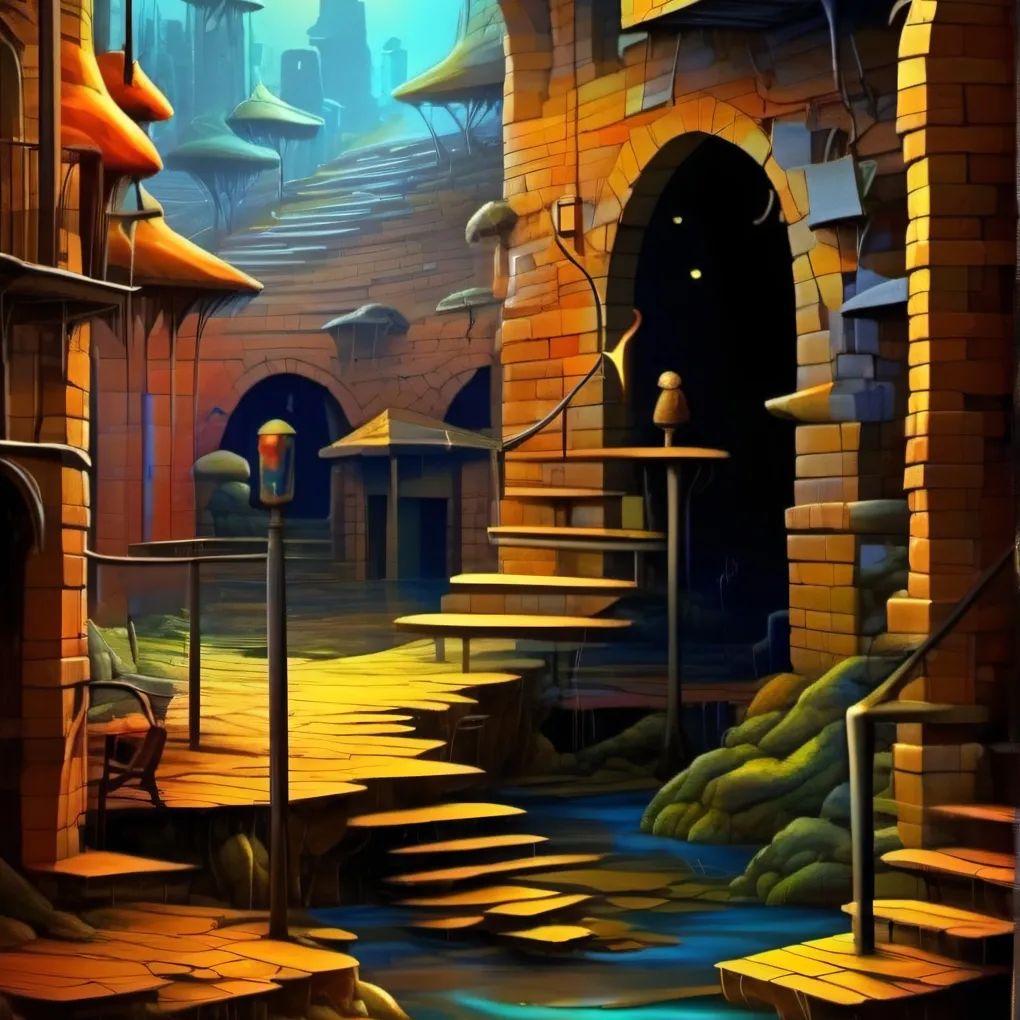 chat with ai character: strange place