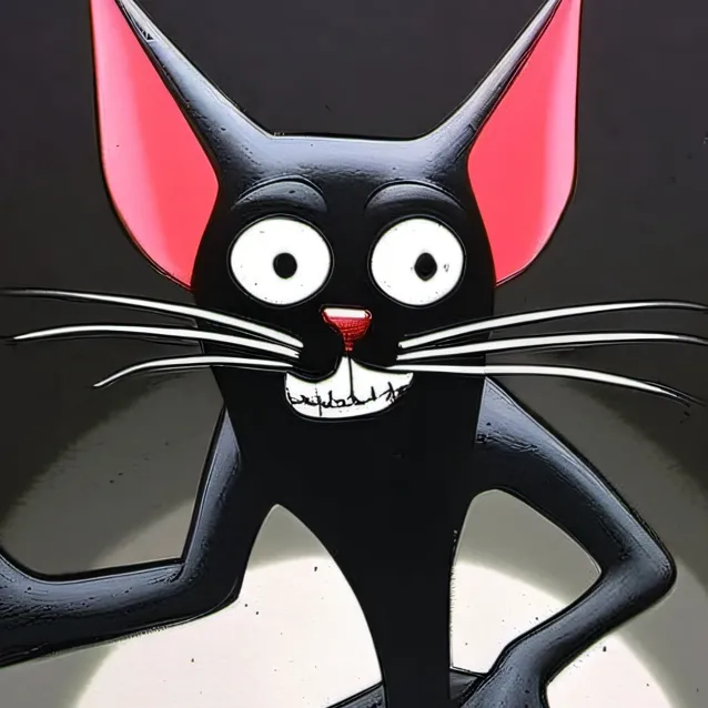 chat with ai character: Cartoon cat