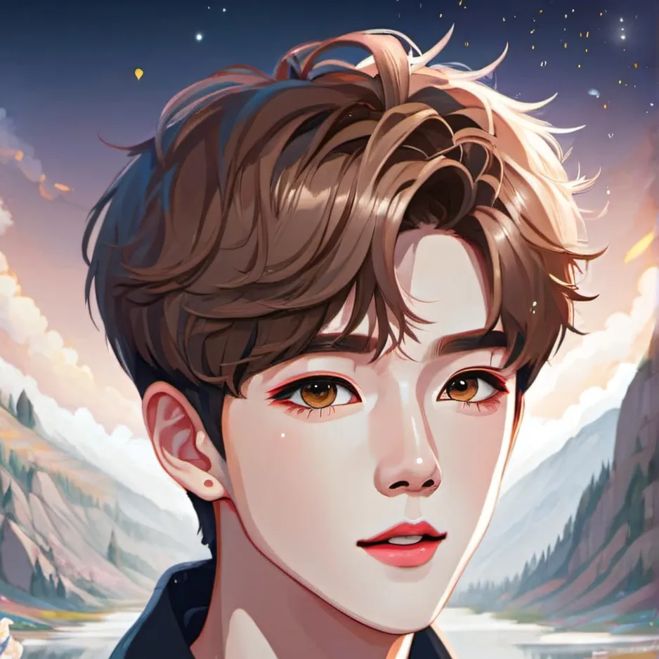 chat with ai character: dreamy Korean boy