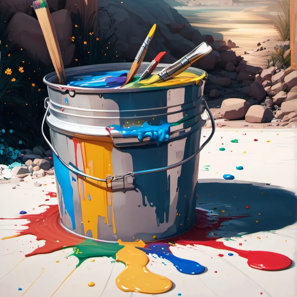 chat with ai character: paint bucket 