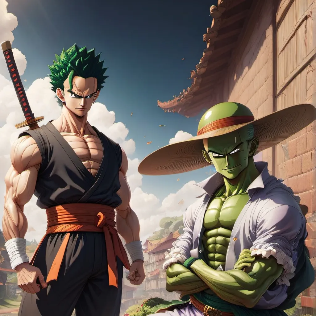 chat with ai character: piccolo and zoro