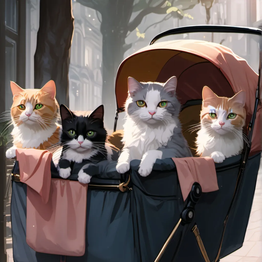 chat with ai character: quad cats