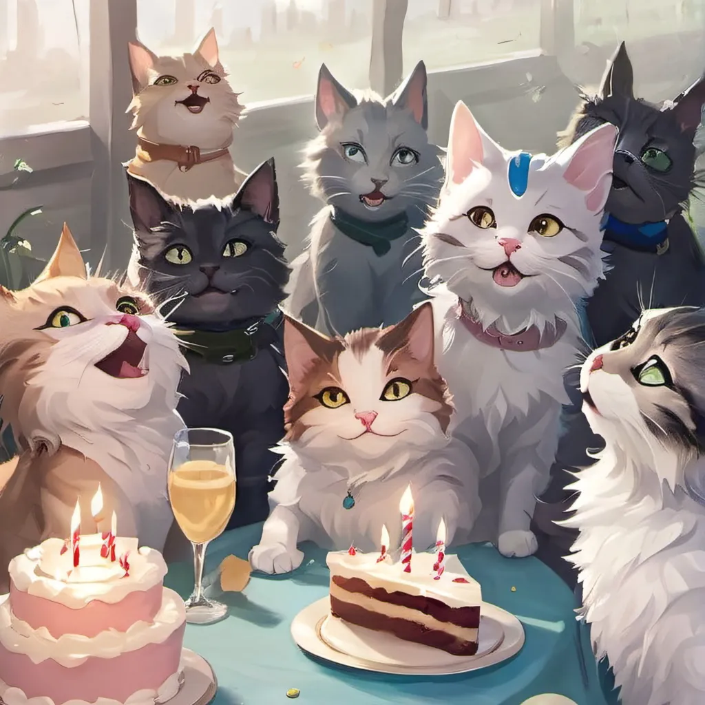 chat with ai character: Whisker's cat bday