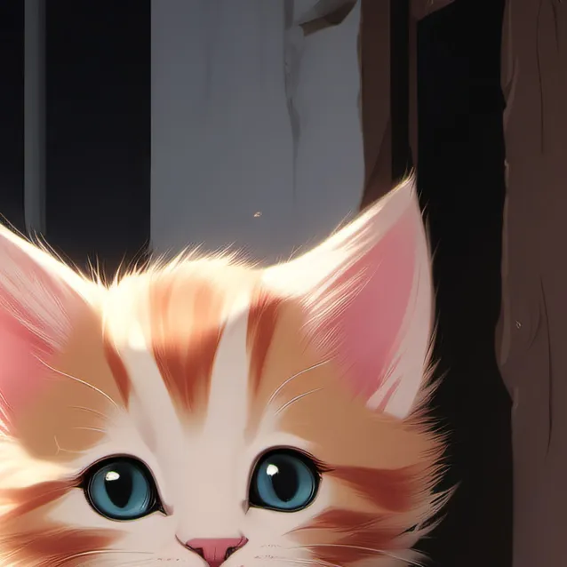 chat with ai character: kitten with  AK-47