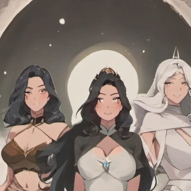 chat with ai character: the three goddesse