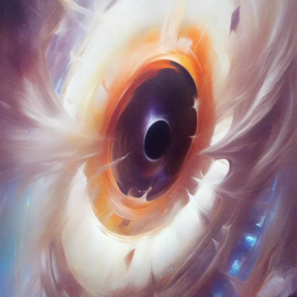 chat with ai character: cute black hole