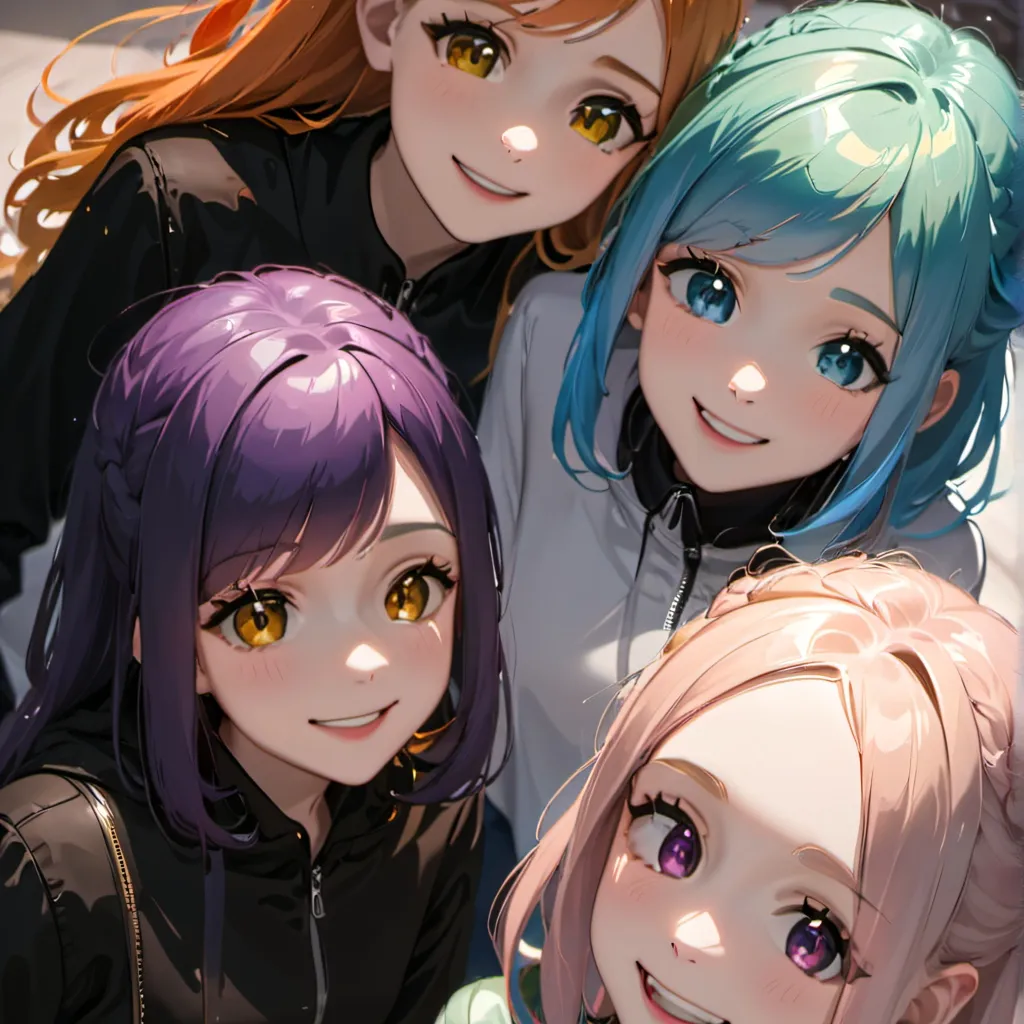 chat with ai character: 4 girls