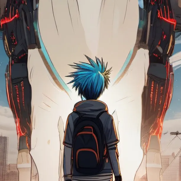 chat with ai character: blue