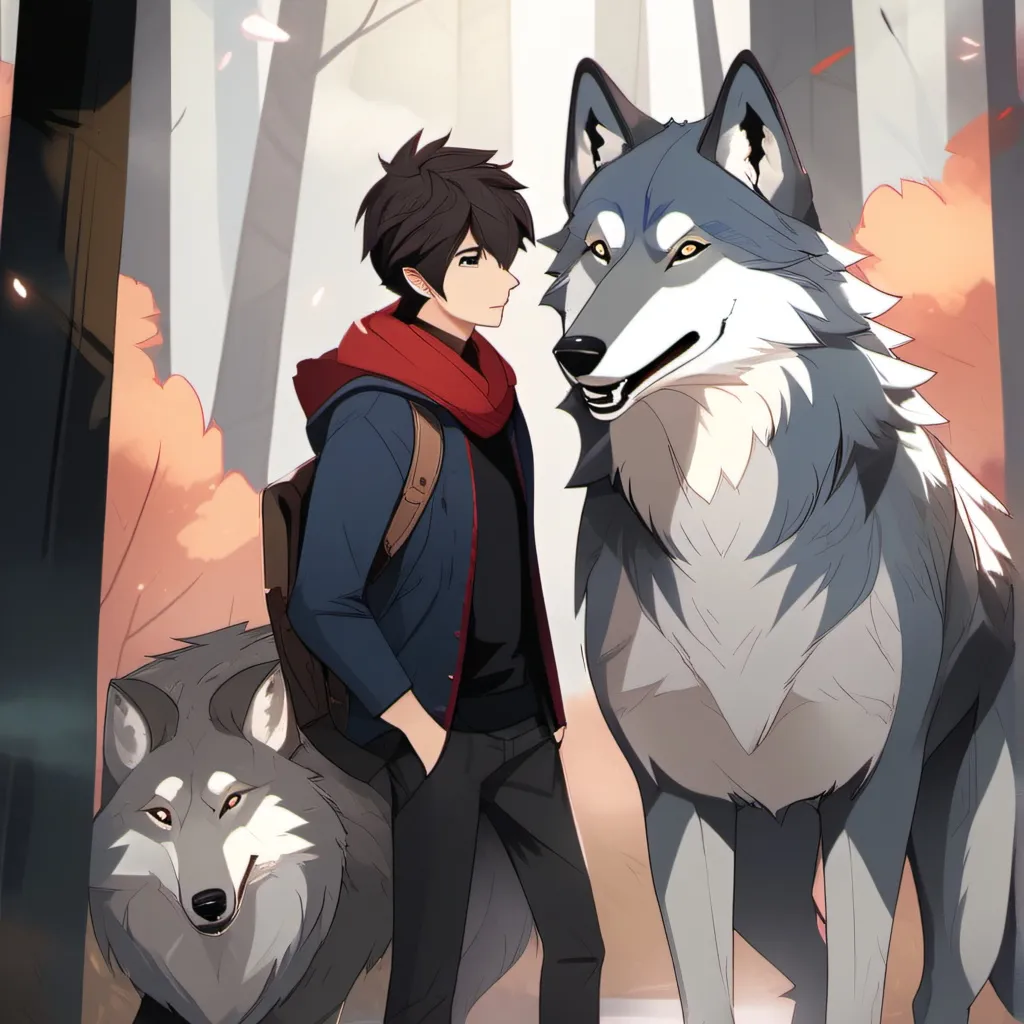 chat with ai character: wolf boy