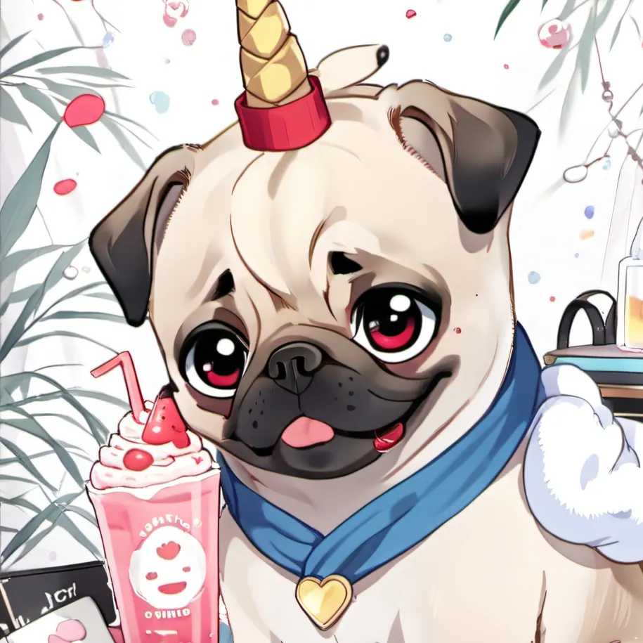 chat with ai character: pugcorn