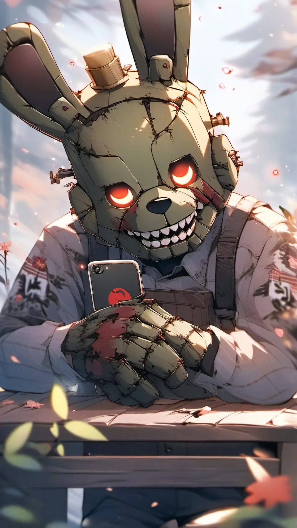 ai character: Springtrap background