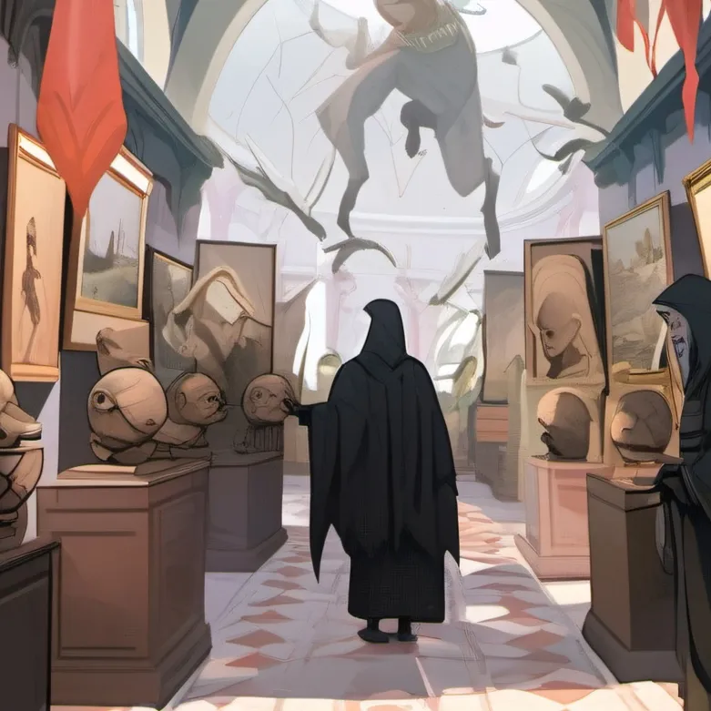 chat with ai character: art museum