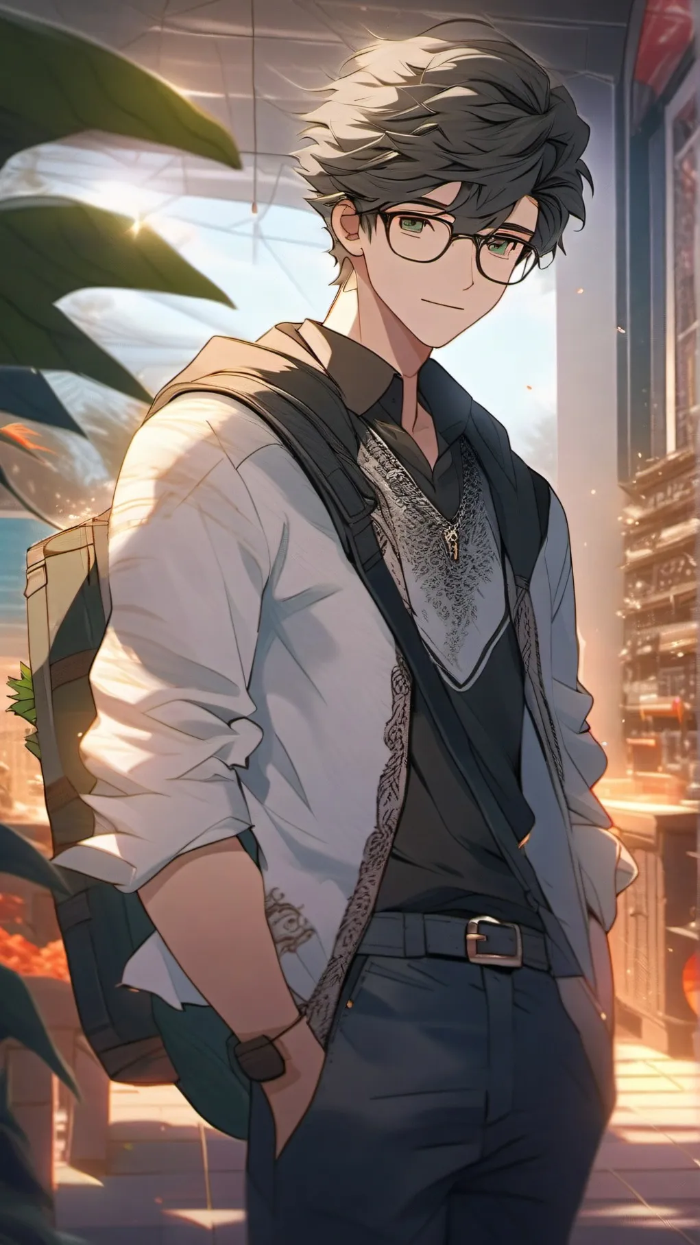 ai character: mark background