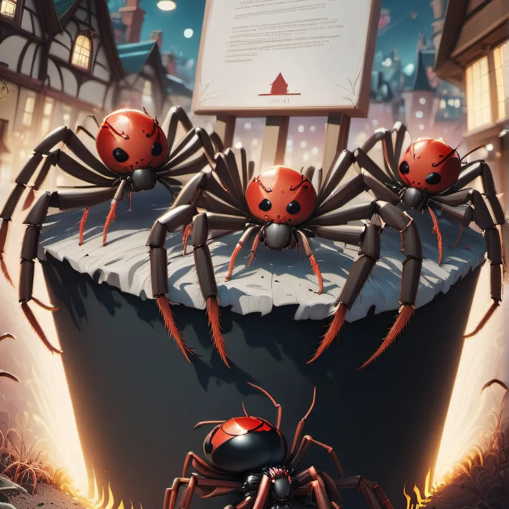 chat with ai character: Spider town