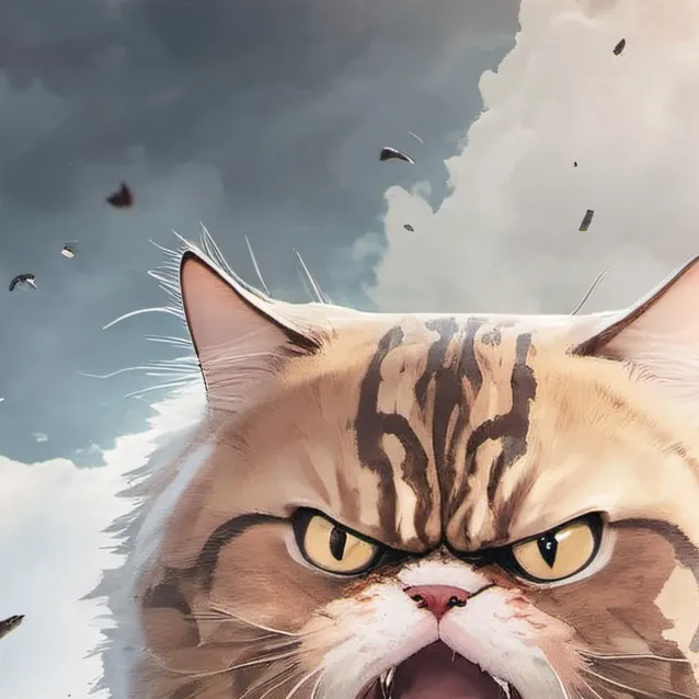 chat with ai character: VERY ANGRY CAT