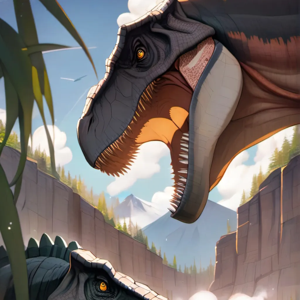 chat with ai character: T. rex vs giga