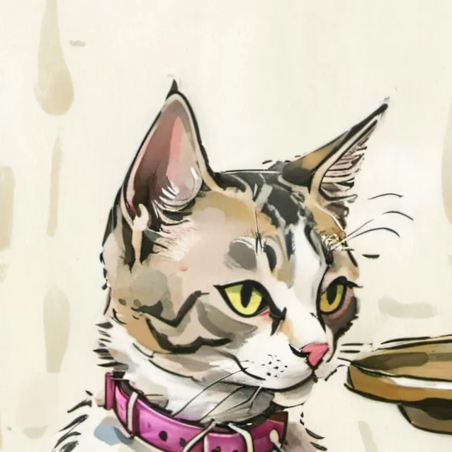 chat with ai character: hungry cat