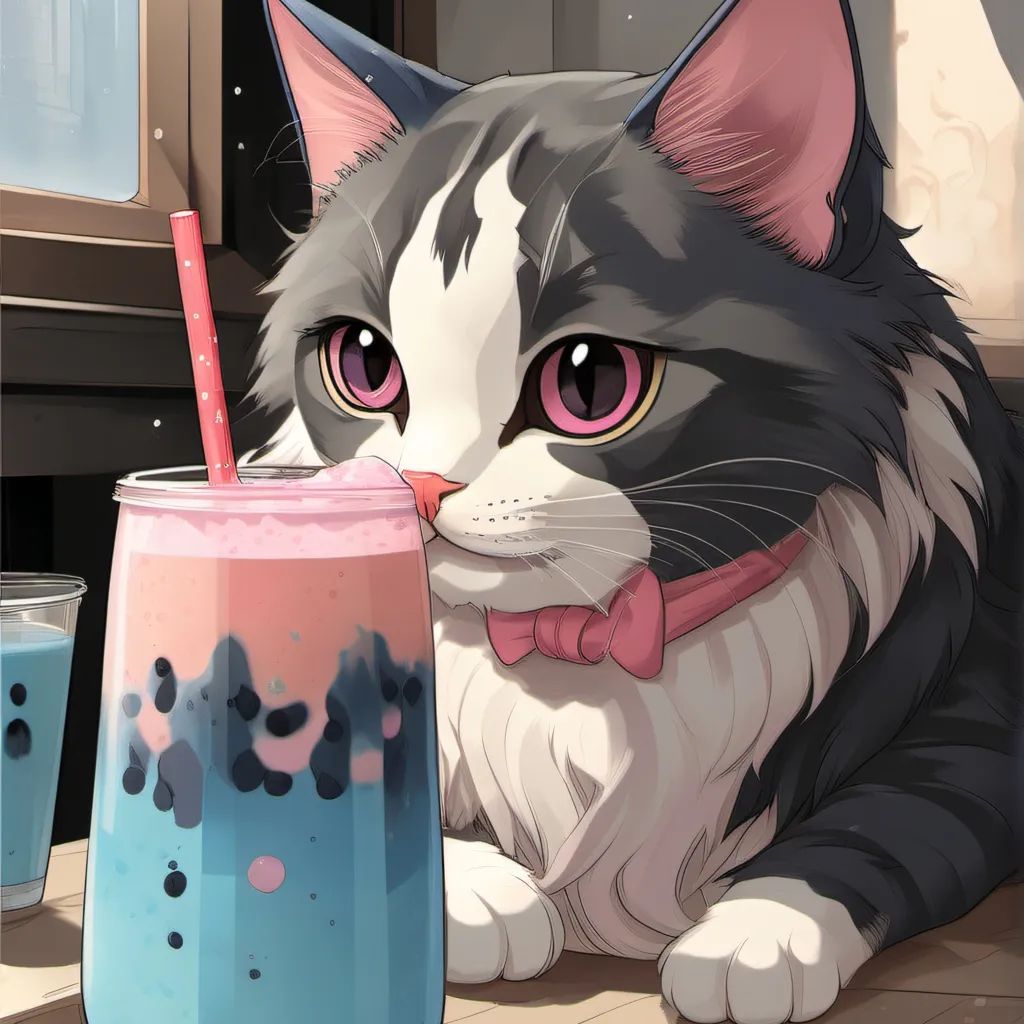 chat with ai character: boba cat