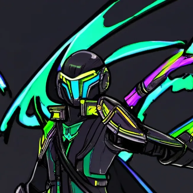 chat with ai character: green tv