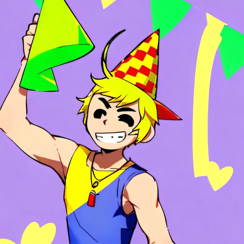 chat with ai character: party noob!