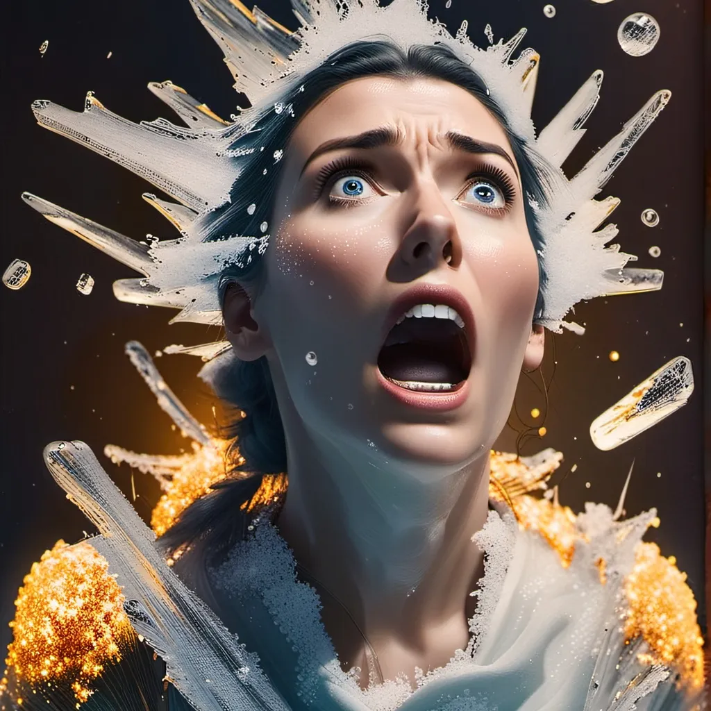 chat with ai character: frozen woman