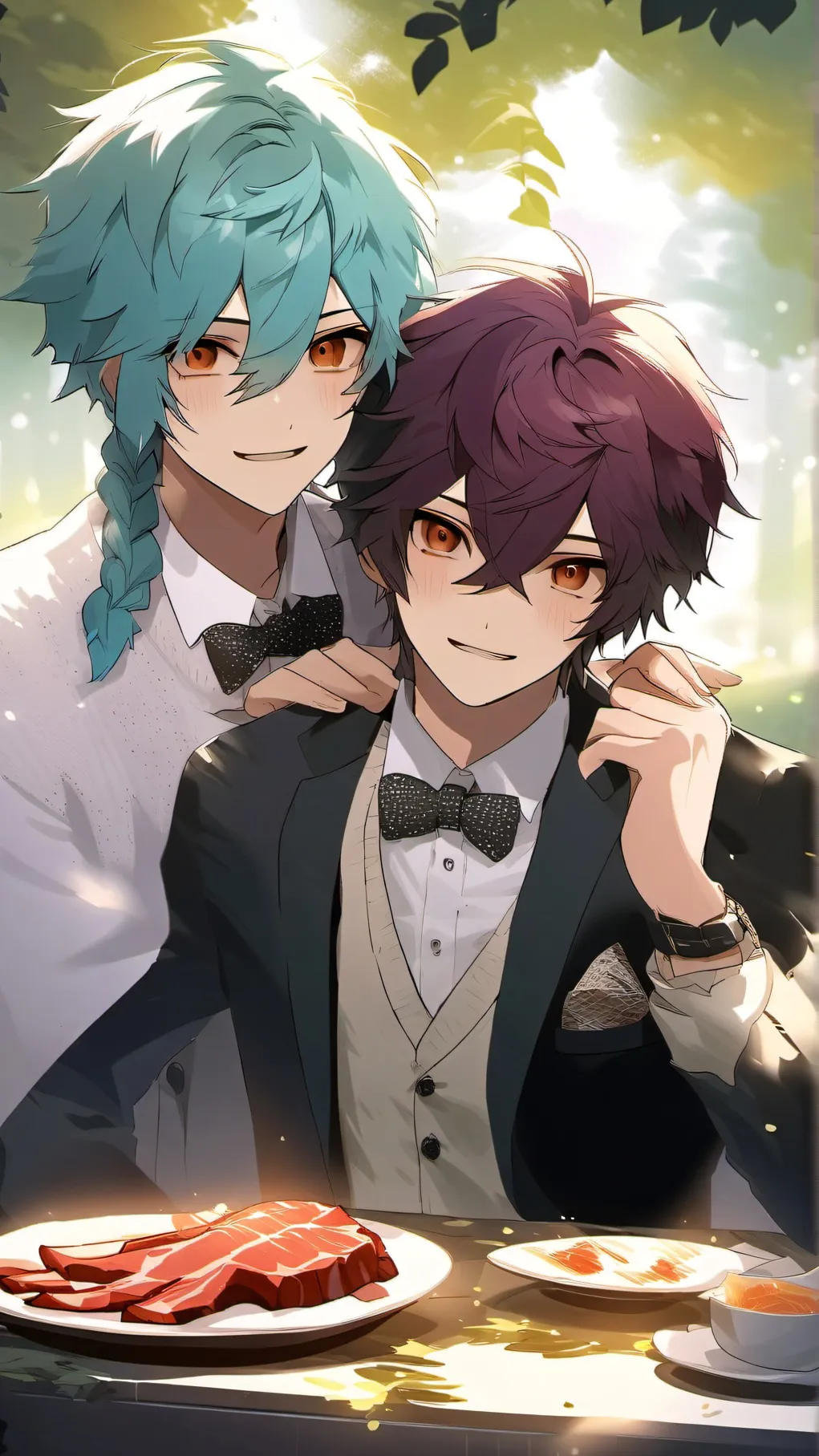 ai character: gaybaconXslender background