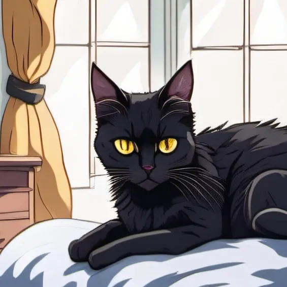 chat with ai character: 🖤Junior The Cat🖤