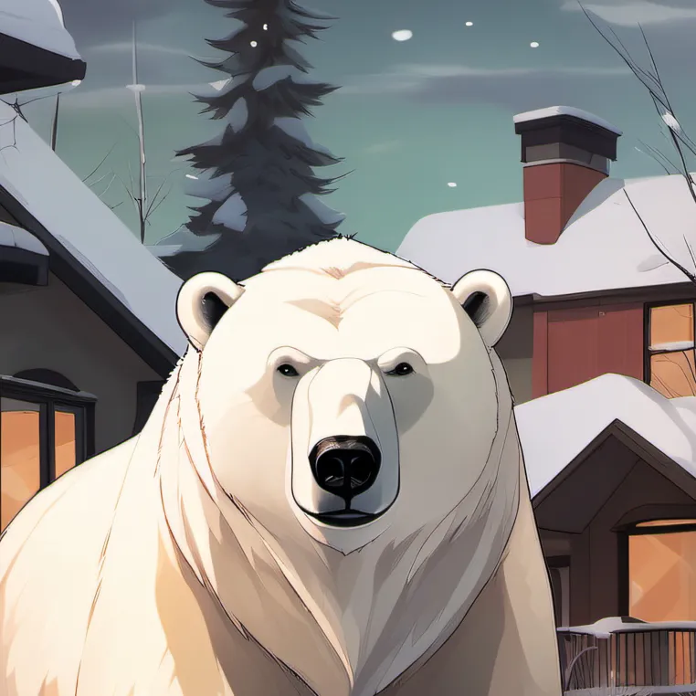 chat with ai character: Polar Bear Encount