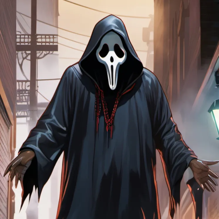 chat with ai character: Ghostface