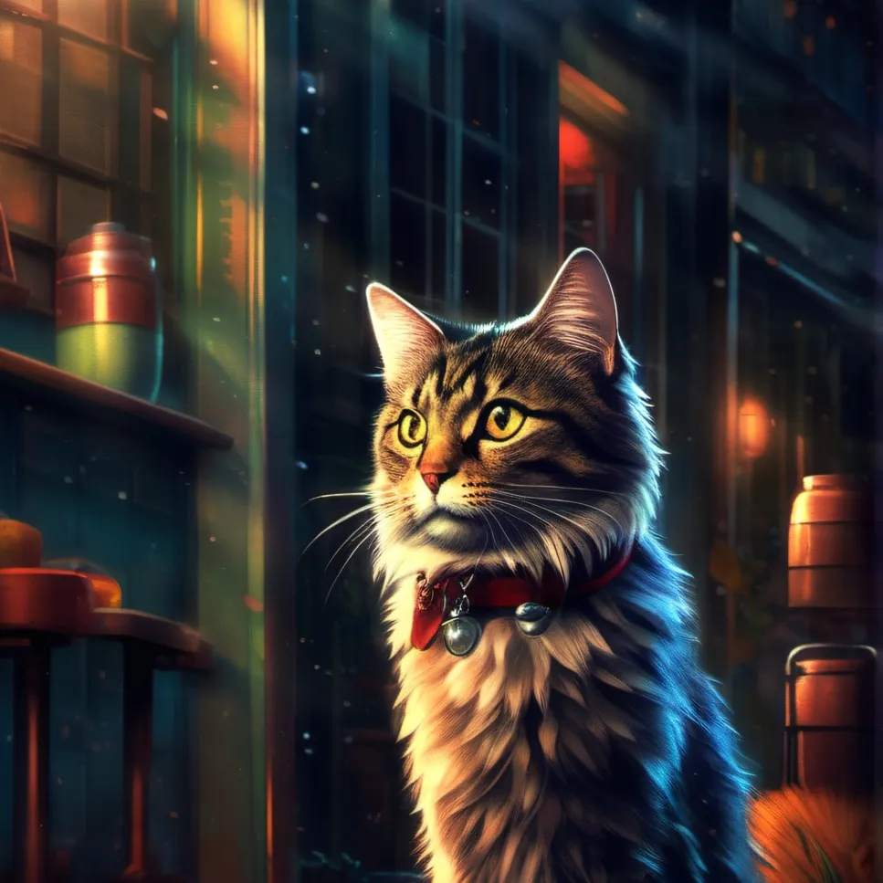 chat with ai character: Mittens