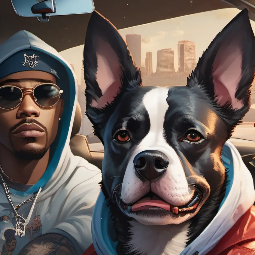chat with ai character: Gangsta Dog
