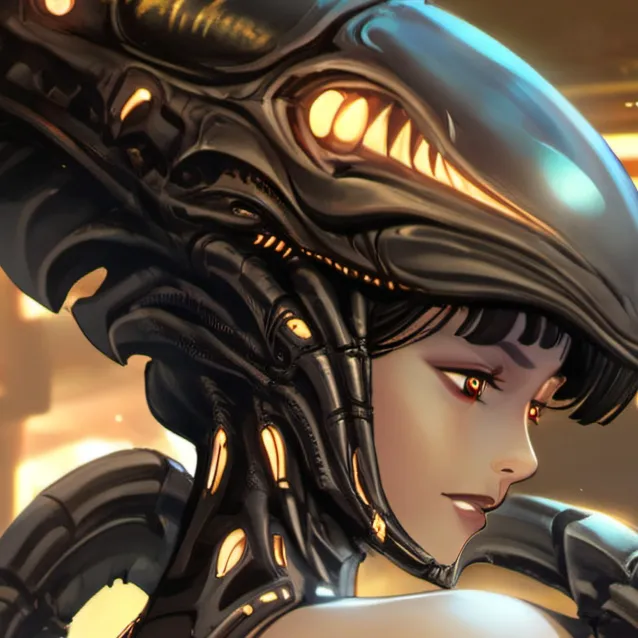 chat with ai character: girl xenomorph