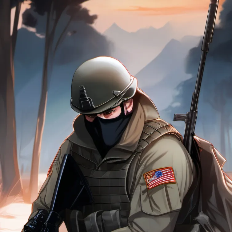 chat with ai character: Military Guard