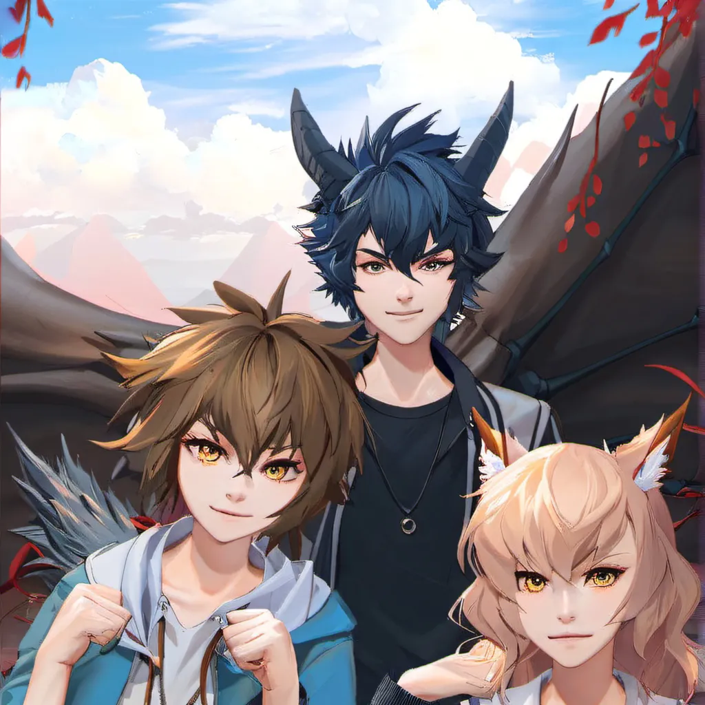 chat with ai character: Dragons and wolves