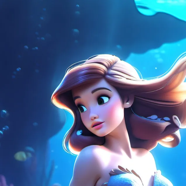chat with ai character: Little mermaid
