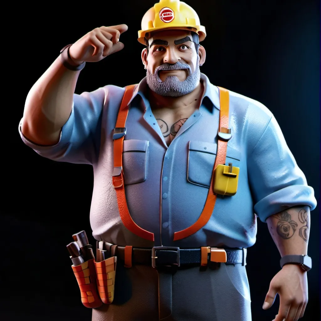 chat with ai character: Fat Worker