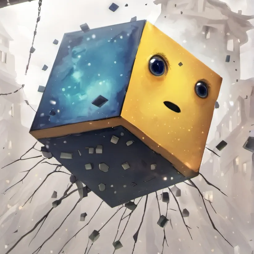 chat with ai character: Geometry dash cube