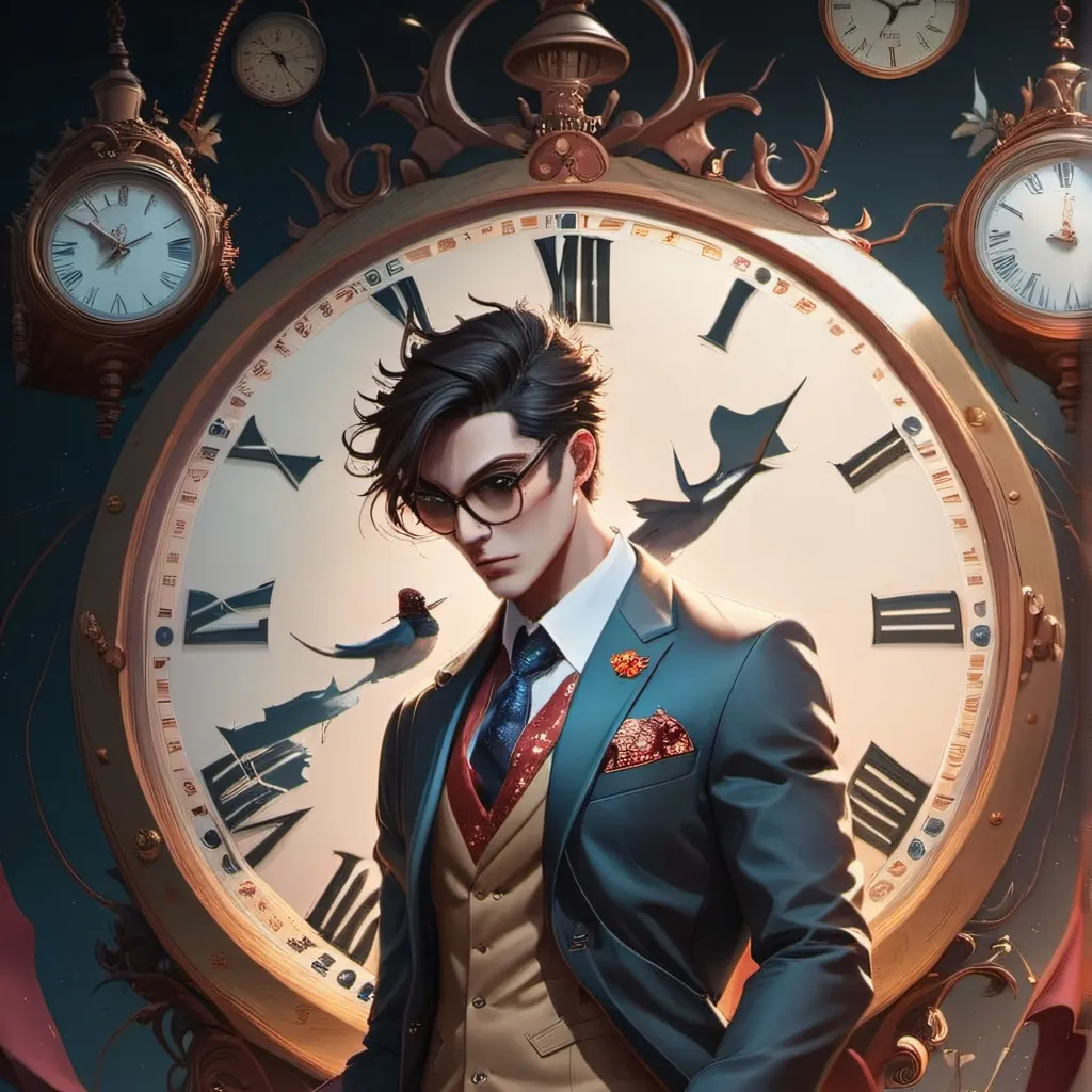 chat with ai character: clock man😏