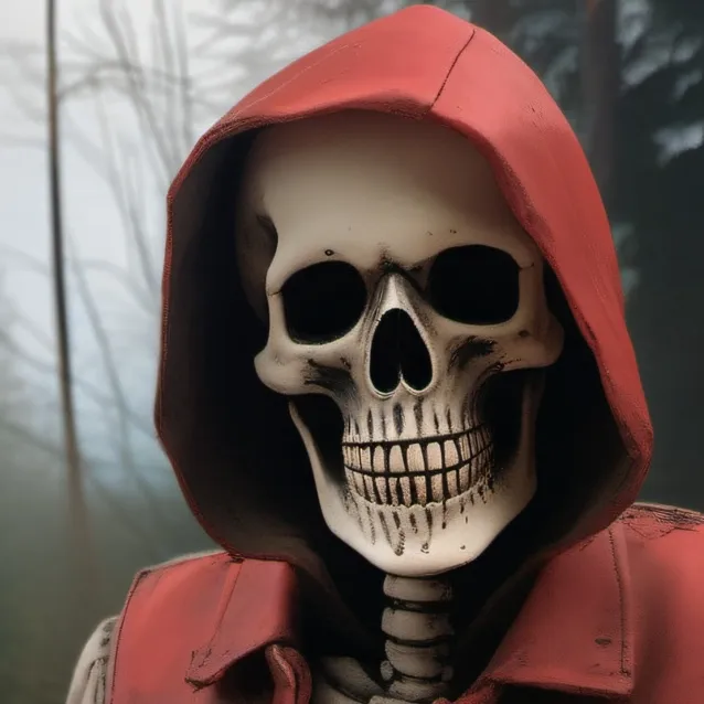 chat with ai character: creepy skeleton