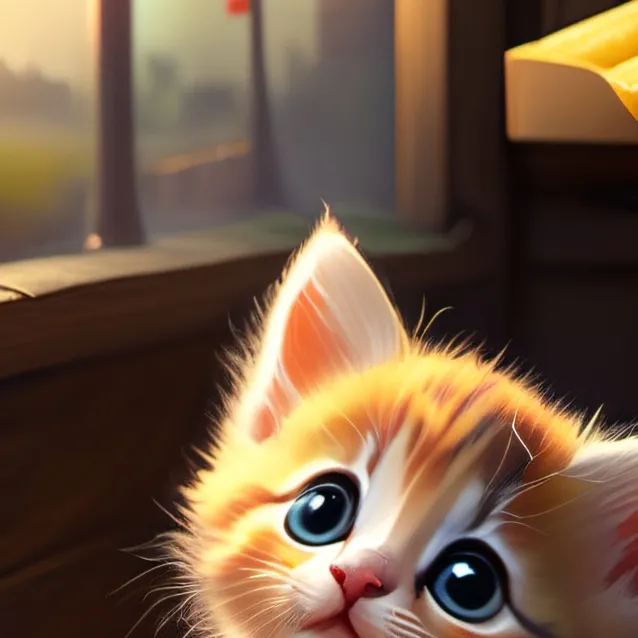 chat with ai character: Kitten In Fries