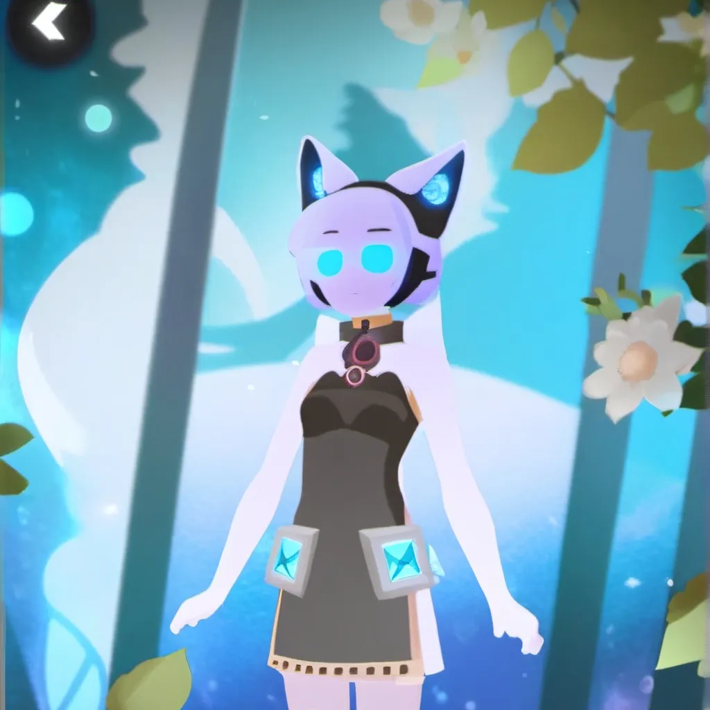 chat with ai character: female cube